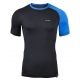 koszulka termoaktywna z krótki rękaw BERENS 2Col - czarna-nieb