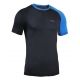 koszulka termoaktywna z krótki rękaw BERENS 2Col - czarna-nieb