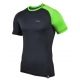 koszulka termoaktywna krótki rękaw BERENS 2Col - czarnaNB