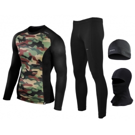 Bielizna termoaktywna BERENS BaseProtect - moro zielone