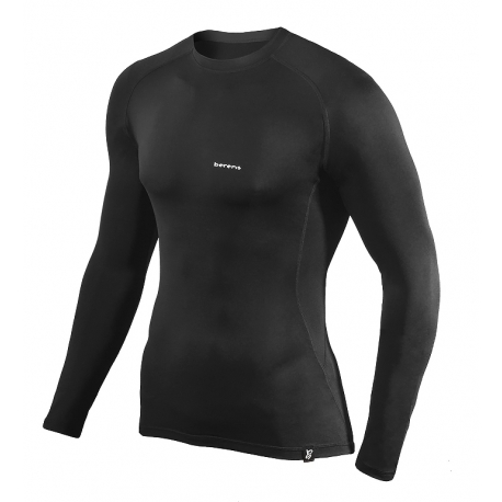koszulka termoaktywna z długim rękawem BERENS BaseProtect - czarna